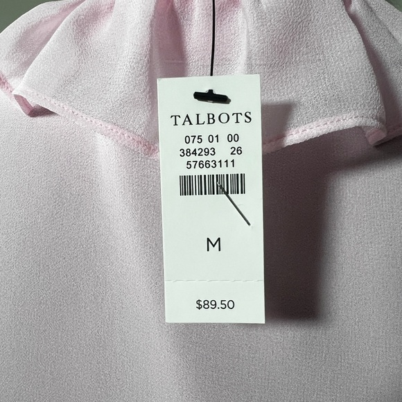Talbots Light Pink Ruffle Blouse - Picture 6 of 6